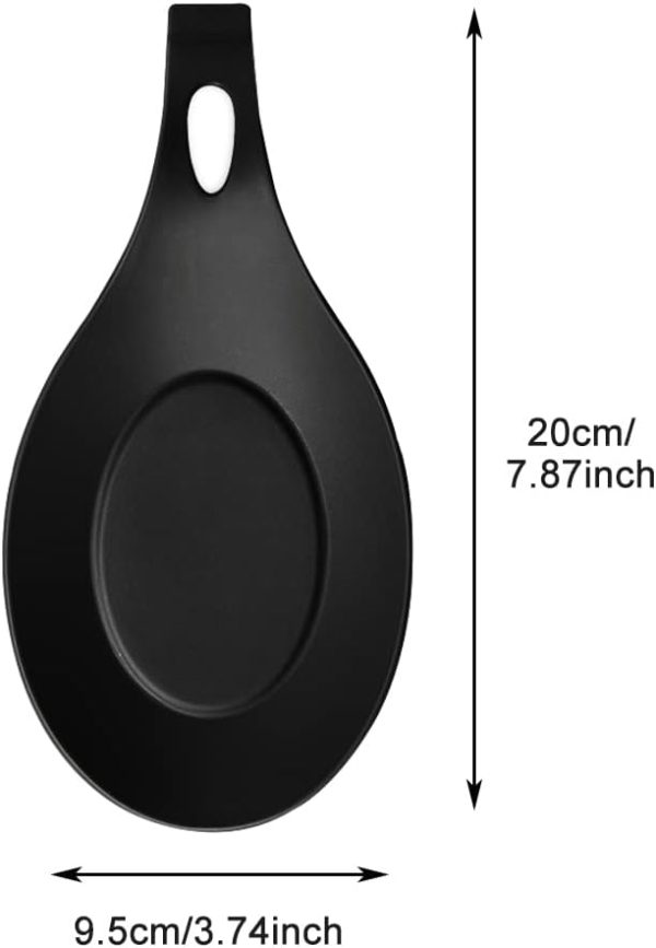 3 Pack Silicone Spoon Rest for Stove Top, Heat Resistant Kitchen Utensil Rest, Sturdy Silicone Spoon Holder for Kitchen Utensils Spatula,Tongs,Ladles(multi) - Image 2