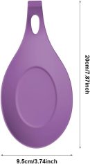 3 Pack Silicone Spoon Rest for Stove Top, Heat Resistant Kitchen Utensil Rest, Sturdy Silicone Spoon Holder for Kitchen Utensils Spatula,Tongs,Ladles (Red+Purple+Pink)