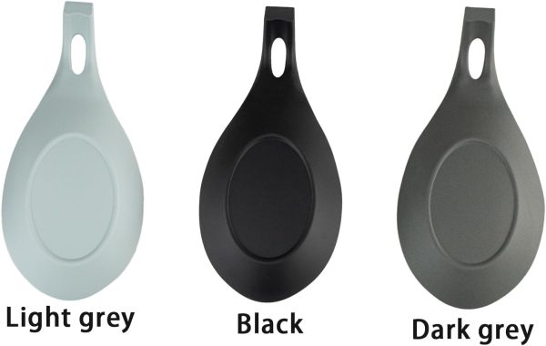 3 Pack Small Silicone Spoon Holder, Silicone Spoon Rest for Stove Top, Heat Resistant Cooking Spoon Holder for Kitchen Counter, Coffee Spoon Rest - Image 2