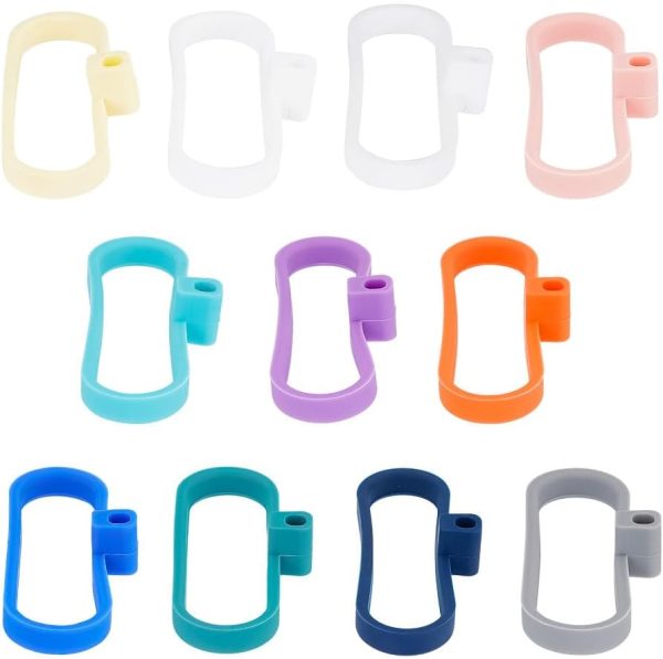 12 Pcs 12 Colors Silicone Jar Spoon Holders, Airtight Jar Spoon Holder Adds Spoon Storage Function Holder Kitchen Accessories for Food Storage Containers