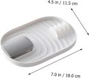 3-piece Kitchenware Storage Rack Pot Cover Spatula Spoon Holder Plastic Space-saving Easy to Clean Random Color