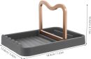 Spoon Holder and Pot Lid Organizer Kitchen Utensil Display Rack with Drip Pad Space Saving Cooking Supplies Storage for Countertop Efficiently Organizes Spatulas