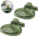2 Pack Spoon Rest for Multiple Utensils & Lid Holder, Utensil Rest for Kitchen Counter, Cooking Spoon Holder with Drip Pad for Stove Top, Utensil Holder for Spatula, Ladle, Tongs, Spatula Holder