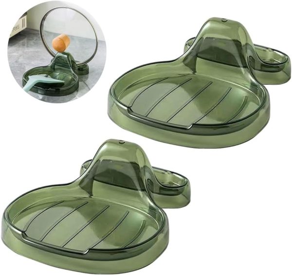 2 Pack Spoon Rest for Multiple Utensils & Lid Holder, Utensil Rest for Kitchen Counter, Cooking Spoon Holder with Drip Pad for Stove Top, Utensil Holder for Spatula, Ladle, Tongs, Spatula Holder