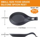 Spoon Rest for Stove Top, 3 Pack Small Silicone Spoon Holder for Kitchen Counter, Coffee Spoon Rest, Heat Resistant Cooking Spoon Holder Perfect Kitchen Gadgets