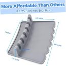 1pc Silicone Utensil Storage Rack for Kitchen Grey Tabletop Organizer Mat Holds Spatulas Spoons and More for Cooking and Grilling Space-saving Design